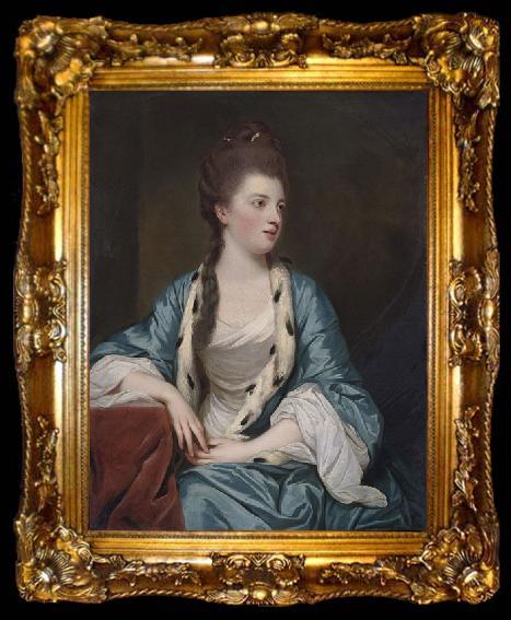 framed  Sir Joshua Reynolds Elizabeth Kerr, marchioness of Lothian, ta009-2